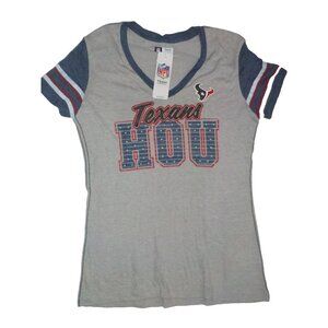 NWT Houston Texans Women's T-Shirt w/ Rhinestones Medium - NFL Team Apparel
